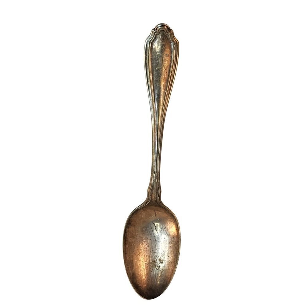 1835 R Wallace Silverplate Serving Spoon 8.5 Inch
